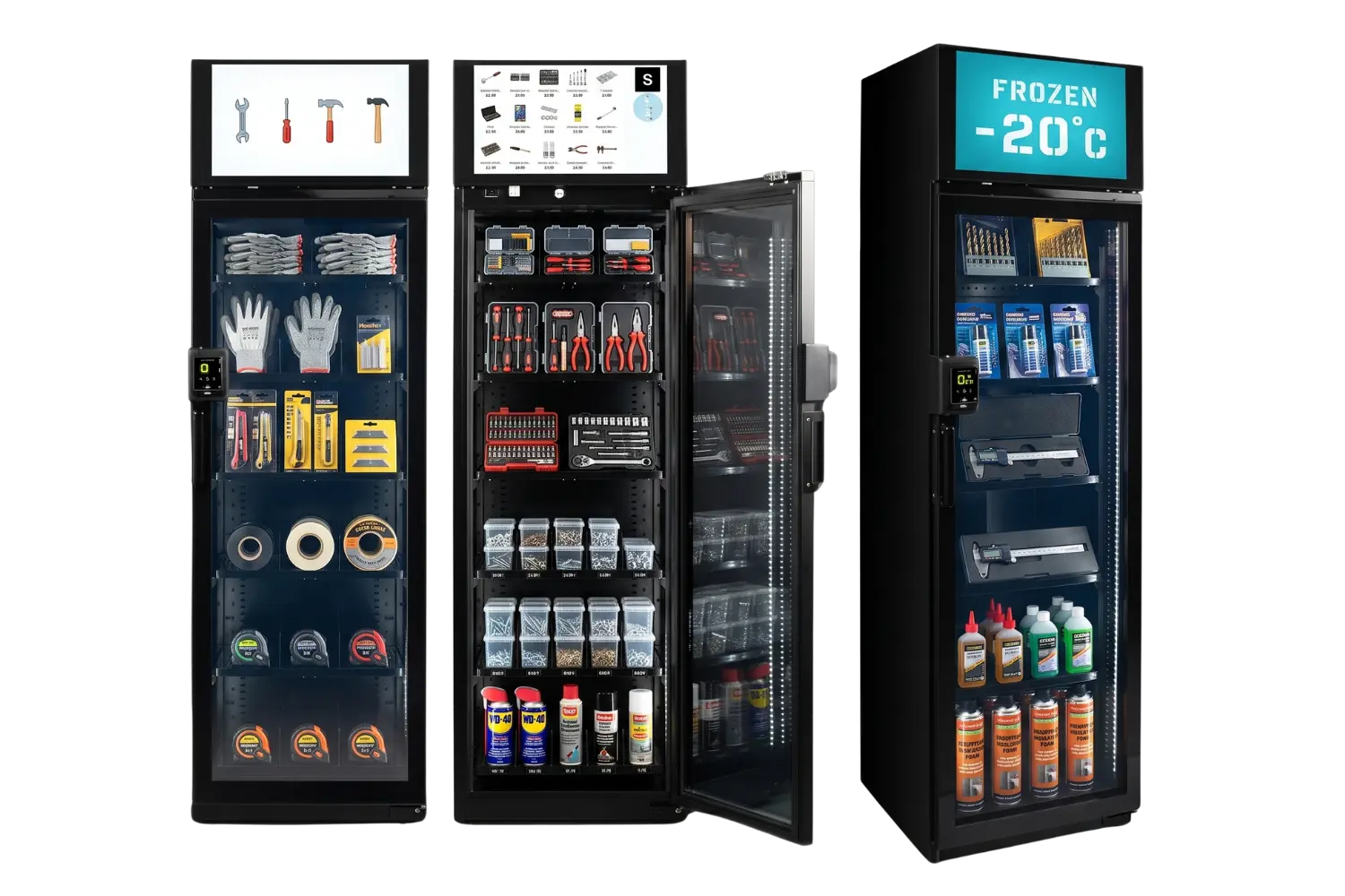 SelflyStore offenes Regalsystem mit Selbstbedienung